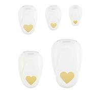 Vaessen Creative Set Perforatrici Decorativa - Cuori 5 pz - Per Fai da Te, Biglietti, Etichette, Scrapbooking e Lavoretti Creativi - Carta e Cartoncino Fino a 250 g