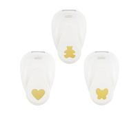 Vaessen Creative Set Perforatrici Decorativa - Fustelle Bimbo, Cuore, Farfalla - 3 pz Scrapbooking e Lavoretti Creativi - Per Carta Fino a 220 g, Fai da Te, Biglietti Auguri, Etichette e Inviti