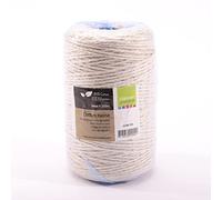 Vaessen Creative Spago Bianco, 1mm x 220m, Corda mix di Cotone per Macramè, Perline per Filettatura, Decorazioni Boho, Per Creare Braccialetti dell’amicizia e per Progetti Artistici Fai-Da-Te