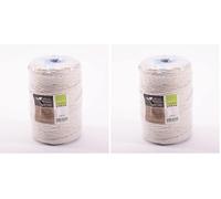 Vaessen Creative Spago Bianco, 3mm x 100m, Corda mix di Cotone per Macramè, Perline per Filettatura, Decorazioni Boho, Per Creare Braccialetti dell’amicizia e per Progetti Artistici Fai-Da-Te