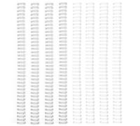 Vaessen Creative Spirali per Rilegatura Metallo Bianco e Argento - 8 pz da 30,5 cm x 13 mm e 3:1 Rilegare - per la Rilegatrice Bind Easy - Quaderni, Documenti, Planner, Diari e Album