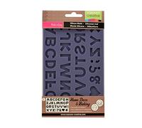 Vaessen Creative Stampo in Silicone a Forma di Alfabeto, Gomma, Viola, taglia unica