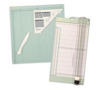 Vaessen Creative Taglierina per Carta 15,2 x 30,5 cm - Piega Carta e Righello e Piano di Cordonatura Manuale Score Easy 30,5 x 30,5 cm - Ideale per Biglietti, Fai da Te, Scrapbooking e Scatole Regalo