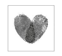 Vaessen Creative Taschina per Embossing, Cuore Delle Impronte Digitali, per Aggiungere Texture e Dimensioni ai Vostri Progetti Creativi con la Carta