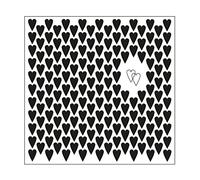 Vaessen Creative Taschina per Embossing, Cuore Lungo, per Aggiungere Texture e Dimensioni ai Vostri Progetti Creativi con la Carta