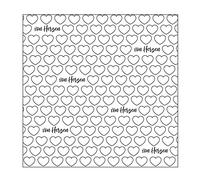 Vaessen Creative Taschina per Embossing, Von Herzen 2 o Dal Cuore, per Aggiungere Texture e Dimensioni ai Vostri Progetti Creativi con la Carta