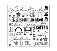 Vaessen Creative Taschina per Embossing, Weihnachten o Natale, per Aggiungere Texture e Dimensioni ai Vostri Progetti Creativi con la Carta