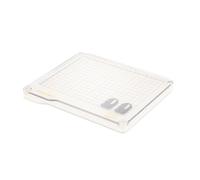 Vaessen Creative Tavoletta Stamp Easy+ con Coperchio Rimovibile per Progetti di Timbratura Precisi, Bianco, 220 x 166 mm