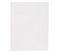Vaessen Creative Tela di Plastica, 7 Count, Fogli di Rete Flessibile per Progetti Creativi, Ricamo e Punto Croce, 10 Pezzi, 26x34cm, Bianco