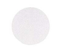 Vaessen Creative Tela di Plastica, a Forma di Cerchio, 7 Count, Fogli di Rete Flessibile per Progetti Creativi, Ricamo e Punto Croce, 10 Pezzi, ø15cm, Trasparente