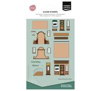 Vaessen Creative Timbri in Silicone 23 pz - Casa DIY Frontone a Campana