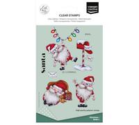 Vaessen Creative Timbri in Silicone Babbo Natale 1-11 pz | Trasparente, Lavoro preciso, DIY, Biglietti fatti a mano, Buste, Scrapbooking, Con stamping tool e blocchi acrilici