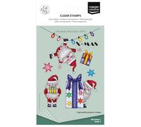 Vaessen Creative Timbri in Silicone Babbo Natale 2-10 pz | Trasparente, Lavoro preciso, DIY, Biglietti fatti a mano, Buste, Scrapbooking, Con stamping tool e blocchi acrilici