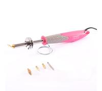 Iris Ohyama Vaessen Pirografo Deluxe con 5 Punte, per Tutti i Tipi di Artigianato, Progetti Creativi e Creazioni Uniche, Pelle Metallo Legno, Rosa-Grigio, One size