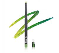 Vaethy Chameleon - Eyeliner verde metallizzato, glitterato, con temperino, scintillante, a lunga durata, impermeabile, per ombretto in gel, per feste, festival, carnevale