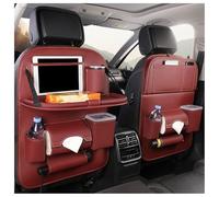 VAEVEN 2 Pezzi Protezione Sedili Auto per Nissan Pathfinder 2000-2020 2021 2022 2023 2024 2025, Organizer Protezione Sedile Posteriore Auto con Tavolino Pieghevole, Organizzatore per Auto,C Red