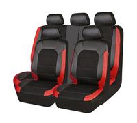 VAEVEN Auto Set Coprisedili per Nissan Juke 2012-2024, Coprisedili Anteriori e Posteriori 5 Posti, Impermeabile Antiscivolo Protezioni Sedili, Accessori Auto,D Black+Red