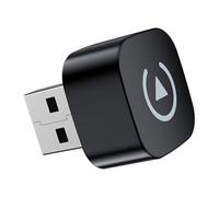 VAEVEN Mini Adattatore CarPlay Wireless per Jaguar XF 2019 2020 2021 2022 2023 2024 2025, Converte cablato in Wireless, Plug And Play, Adapter Senza Fili per CarPlay e Android Auto,A Black