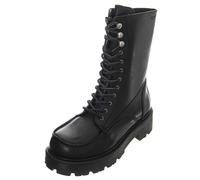 Vagabond Cosmo 2.0 Cow Leather Black Boots Low Heel Chunky - Stivali Stringati