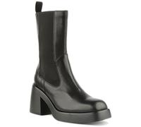 VAGABOND Donna Brooke Grosso Blocco Tacco Chelsea Stivali IN Nero Taglia UK 3 -