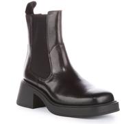 VAGABOND Dorah Corto Tacco Blocchetto Chelsea Stivale Nero Pelle Donna UK 3 - 8