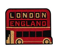 Vagabond Heart London Patch - London England Double Decker Bus Iron On