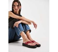 Vagabond Shoemakers - Danya - Infradito flatform in pelle rosse-Rosso 38