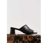 Vagabond Shoemakers - Piper - Sabot in pelle neri con tacco-Nero 37
