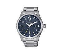 VAGARY Orologio uomo solotempo acciaio quadrante blu IB9-018-71