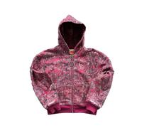 Vagbalena Moda Primavera Uomo e Donna Felpe Oversize a Maniche Lunghe con Cappuccio in Stile Hip-Hop e Gothic Felpe con Zip Ispirate ai Rapper Celebri del Passato