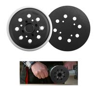 VAGCARS Platorello di ricambio per levigatrice orbitale da 125 mm a 8 fori con gancio e anello, cuscinetto di supporto per levigatrice orbitale casuale da 125 mm per Bosch PEX 300/400 AE, tamponi per