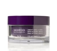 Vagheggi 75.25 Longevity Double Cleanser 150 ml, Detergente Viso Doppia Detersione Cream-to-Oil e Gel Illuminante, Struccante Viso e Occhi, con Lapacho, Glucomannano e Burri Nutrienti
