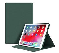 VAGHVEO Custodia per iPad 10,2 Pollici 2021 9a Generazione/ 8a Gen 10,2 2020/ 7a 2019, Air 10,5 / Pro 10.5 2017 Smart Case [Auto Svegliati/Sonno] con Morbido TPU Silicone Cover Posteriore, Verde Scuro