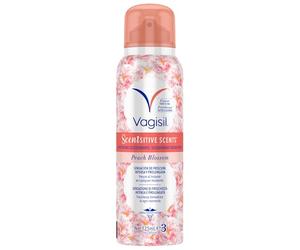 Vagisil Deodorante Intimo Spray Donna Essenza Delicata Al Fiore Di Pesco, Igiene Intima, Freschezza E Comfort Per Tutto Il Giorno, Testato Ginecologicamente, Delicato Sulla Pelle, 125 ml