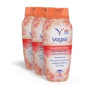 Vagisil Detergente Intimo per l'Igiene Intima, Profumi con pH Bilanciato e Testato da un Ginecologi, al Fiore di Pesco, 12 oz (Confezione da 3)