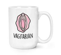Vagitarian Cartoon Lesbica Gay Divertente Lgbt 426ml Grande Tazza Valentines Day