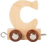 vagoncino di legno con lettera C per ferrovia giocattolo small foot