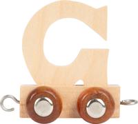Vagoncino in legno con lettera G per pista ferroviaria SMALL FOOT