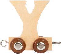 Vagoncino in legno con lettera Y per piste per trenini in legno Small Foot