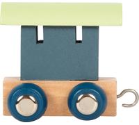 Vagoncino in legno Small Foot del treno polare dell'alfabeto - blu