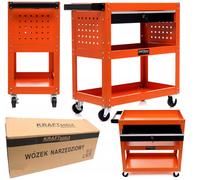 Vagone Attrezzi Carrello Vuota con Ruote Cassetta Montaggio Auto