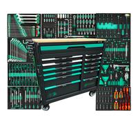 Vagone Attrezzi Montato Carrello 13 Cassetti 11 Riempito Cassetta Attrezzi