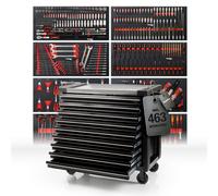 Vagone Attrezzi pro-Line Riempito " Big Nero " Con 9 Cassetti Compreso Strumento