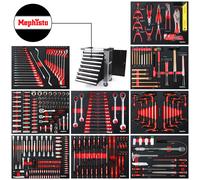 Vagone Attrezzi Riempito Con Strumento Premium XXL 9 Cassetti Werkstattwagen