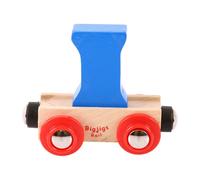 Vagone Bigjigs Rail con Lettera I in Legno