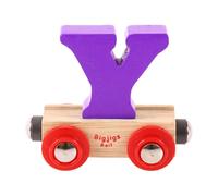 Vagone Bigjigs Rail Lettera Y in Legno