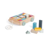 Vagone con blocchi di legno Bigjigs Toys