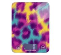 Vague Colorful Leopard Print Display LCD piccola scala per cibo 12 lb/0 18oz 5kg/5g (scenario) bilancia da cucina con 4 unità per la preparazione dei pasti preparazione pasto báscula para cocina