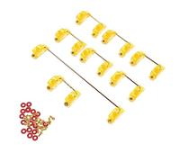 Vaguelly 1 Impostato asse satellite pcb ergonomico tastiera mechanical keyboard tastiere meccaniche stabilizzatore della piastra di montaggio pozzo del satellite Acciaio inossidabile Golden