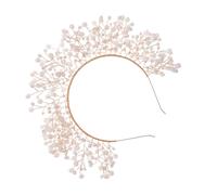 Vaguelly 1 Pz. Fascia Con Perline Intrecciate Fermagli Per D'oro Per Il Matrimonio Copricapo Della Della Dea Fasce Per La Testa Delirio Pre Decorativo Annodato Golden Abs